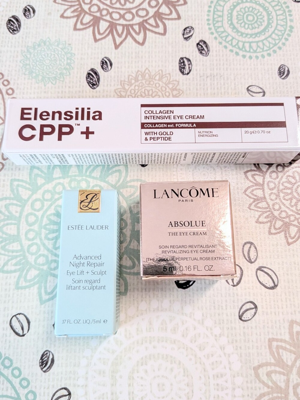 Estee Lauder, Lancome and Elensilia Eye Cream Bundle